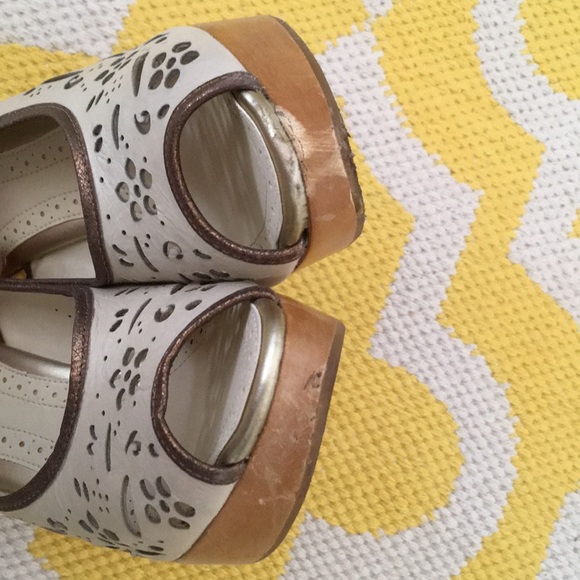 Sam Edelman wood/leather heel-platforms - Picture 6 of 8